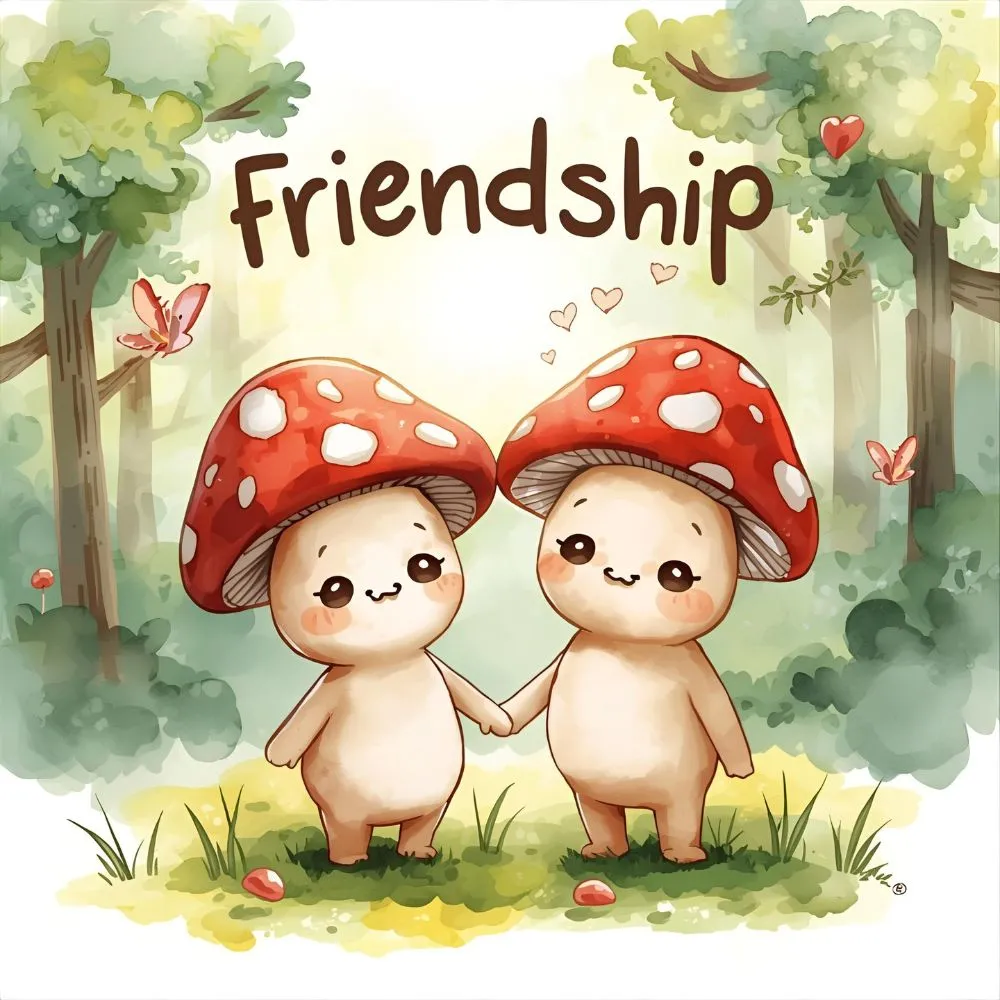 Mushy Friendship Mushroom Puns