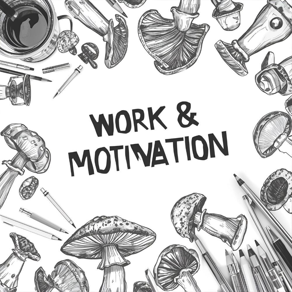 Work & Motivation Mushroom Puns đȘ