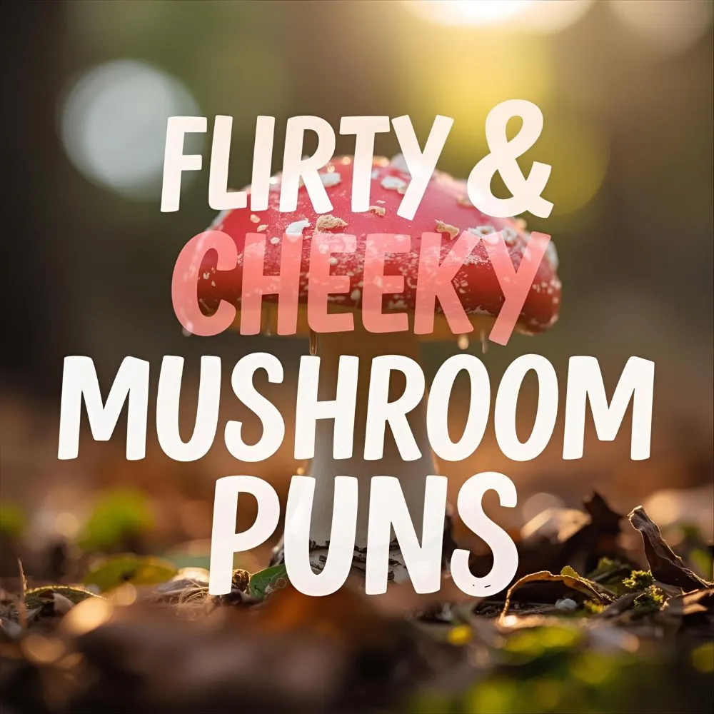 Flirty & Cheeky Mushroom Puns