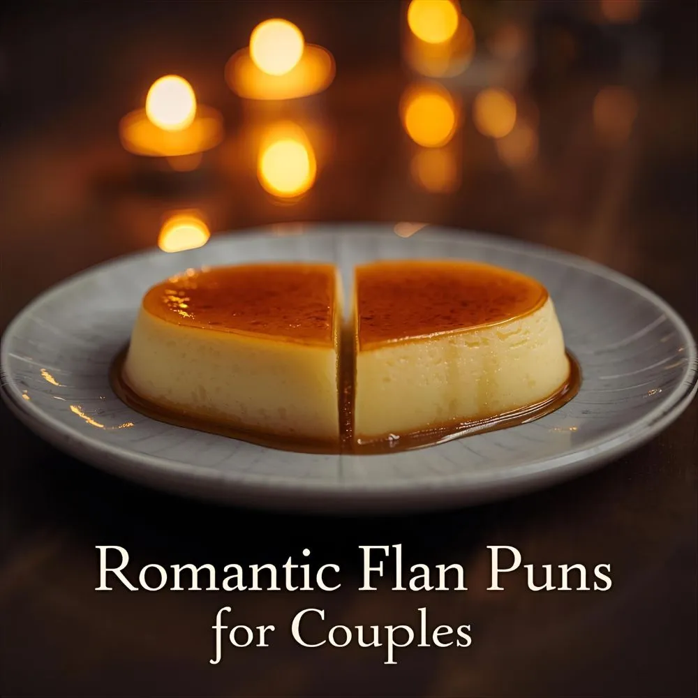 Romantic Flan Puns for Couples