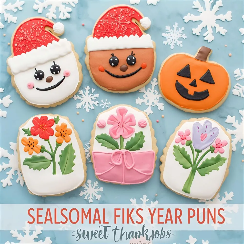 Seasonal Cookie Thank You Puns