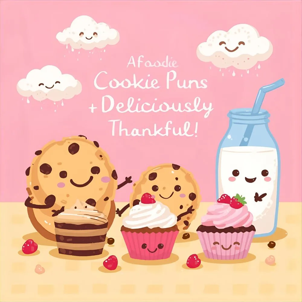 Foodie Cookie Thank You Puns