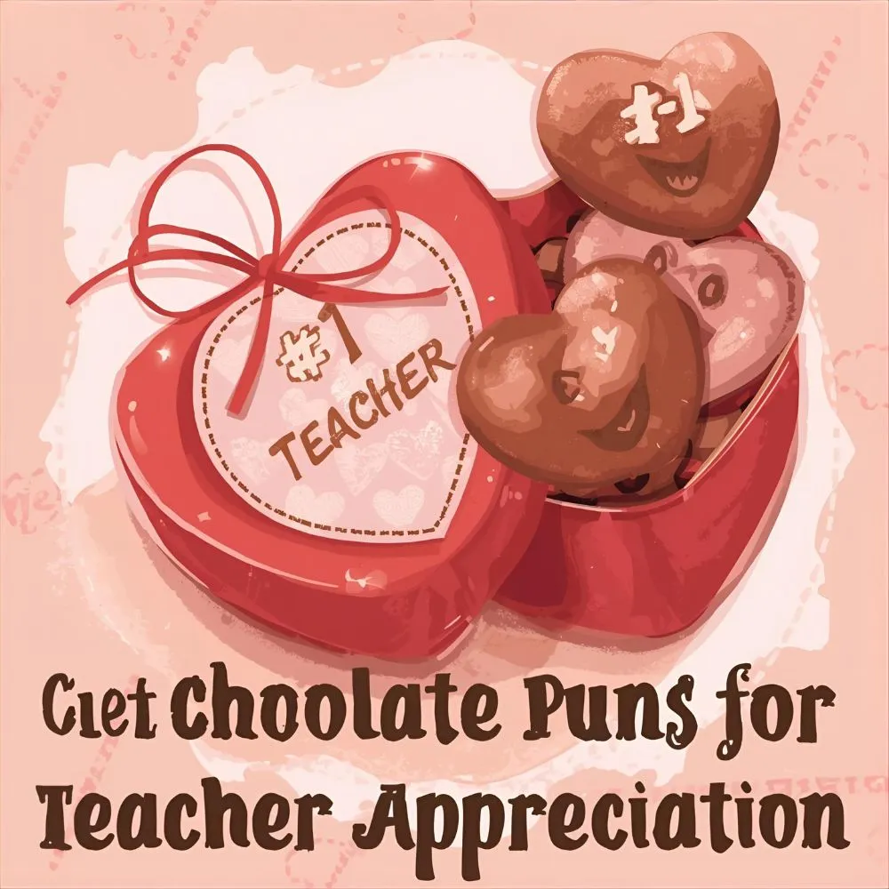 Cute Chocolate Puns for Teacher Appreciation