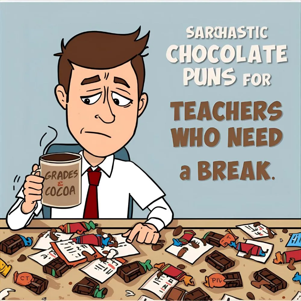 Sarcastic Chocolate Puns for Teachers Who Need a Break