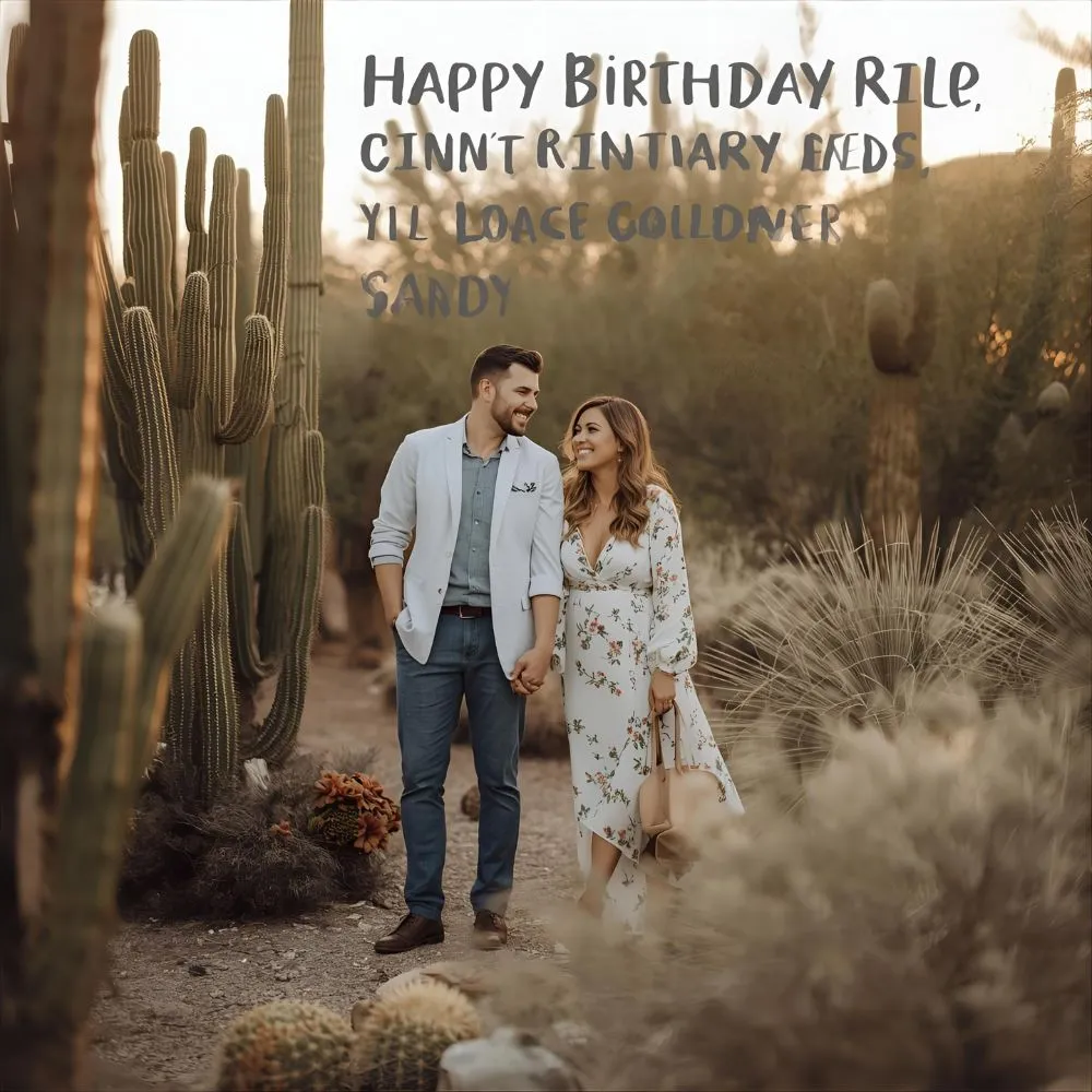 Romantic Cactus Birthday Puns