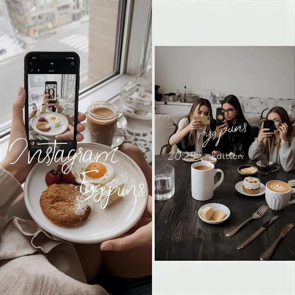Instagram Egg Puns 📱
