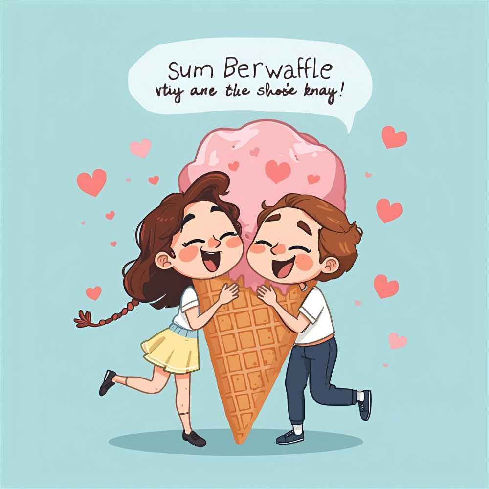 Cute Couple Ice Cream Puns đ