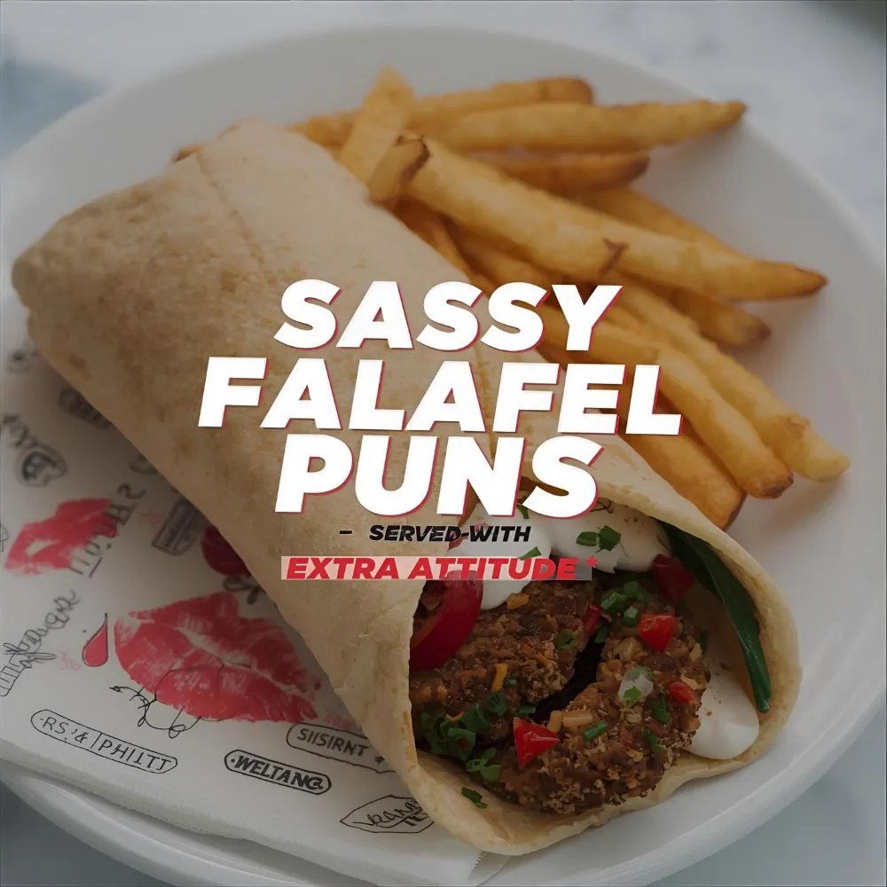 Sarcastic & Sassy Falafel Puns