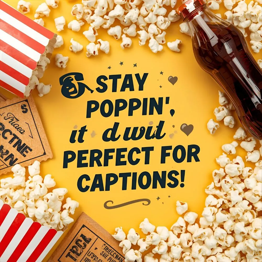 Instagram Popcorn Puns for Captions 