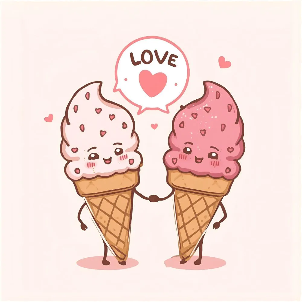 Cute Ice Cream Love Puns