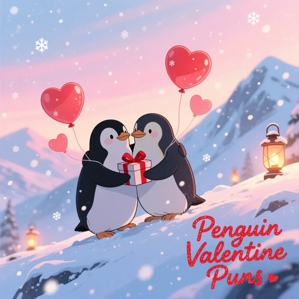 Penguin Valentine Puns