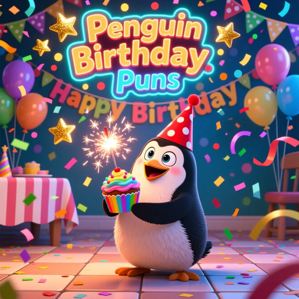  Penguin Birthday Puns
