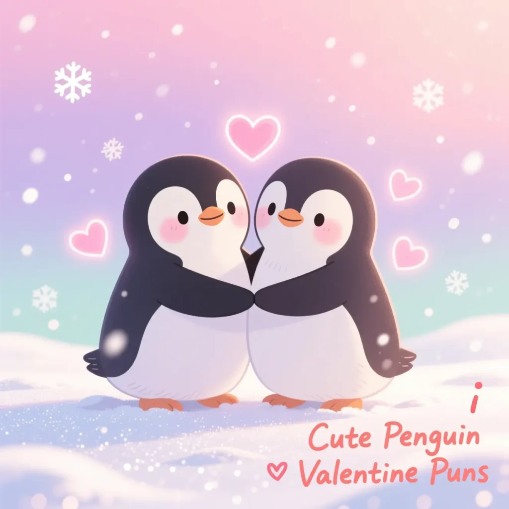  Cute Penguin Valentine Puns 