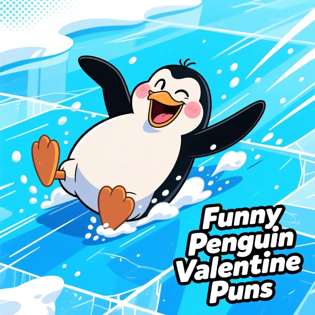 Funny Penguin Valentine Puns 