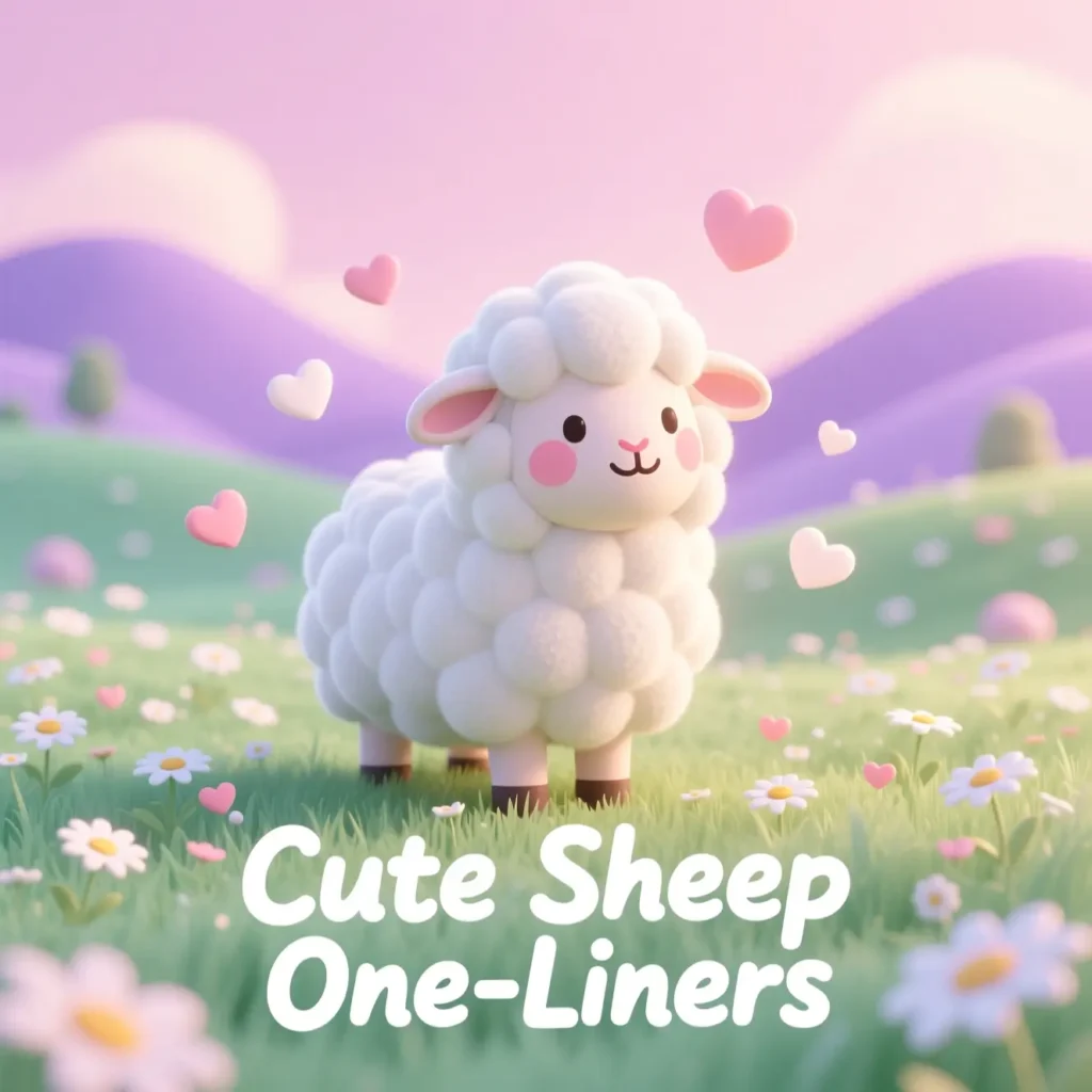 Cute Sheep One-Liners