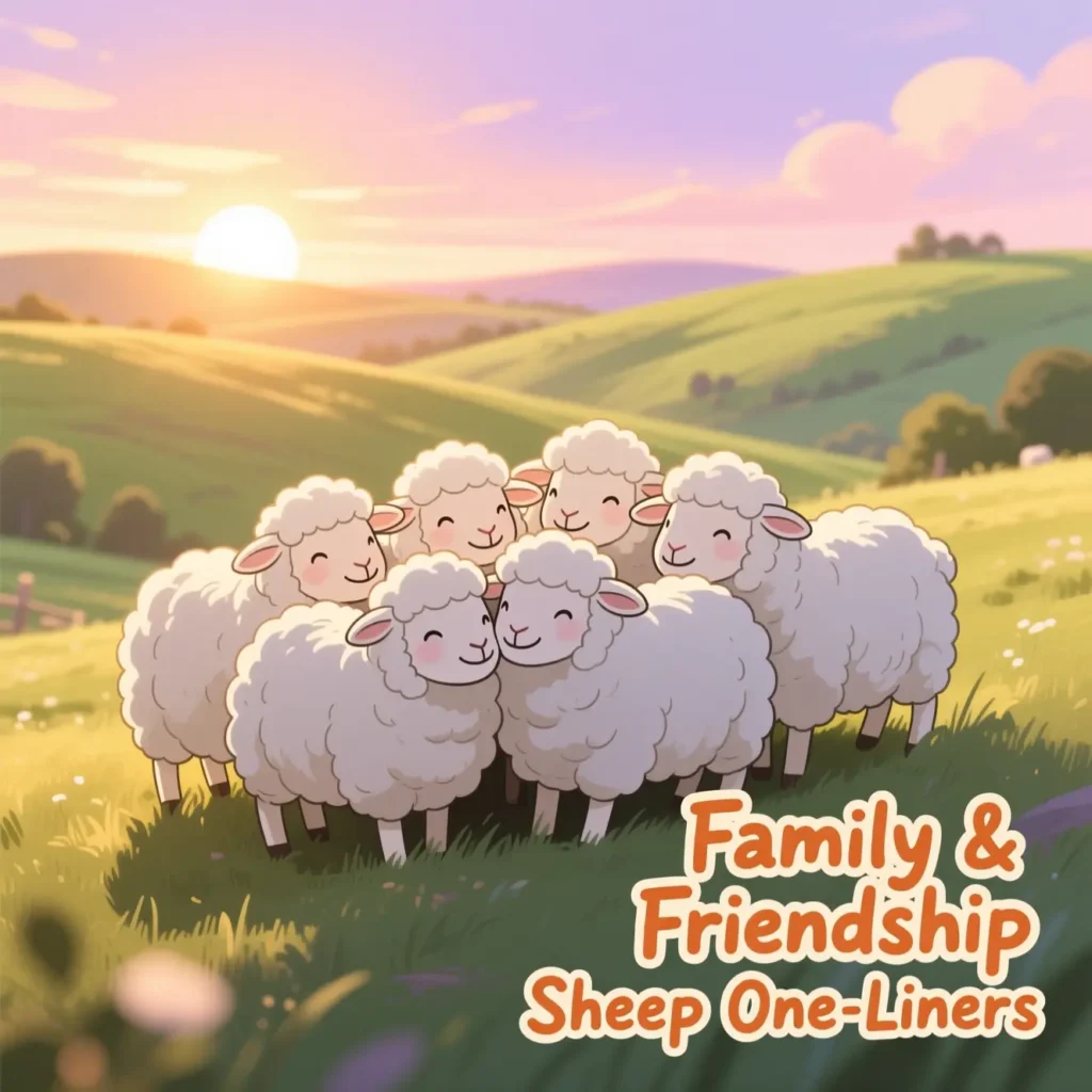  Family & Friendship Sheep One-Liners