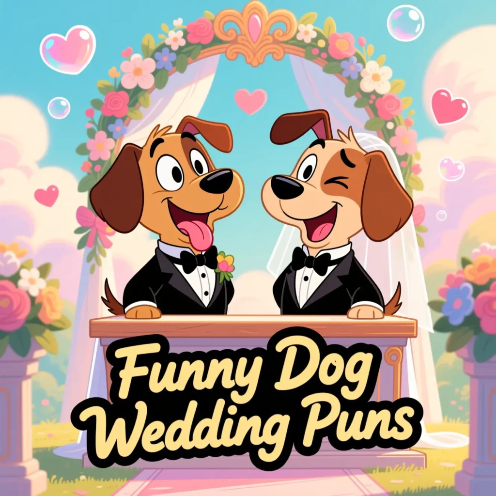 Funny Dog Wedding Puns