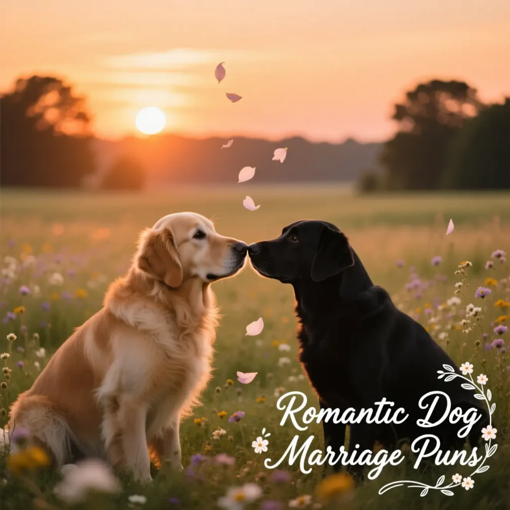 Romantic Dog Marriage Puns