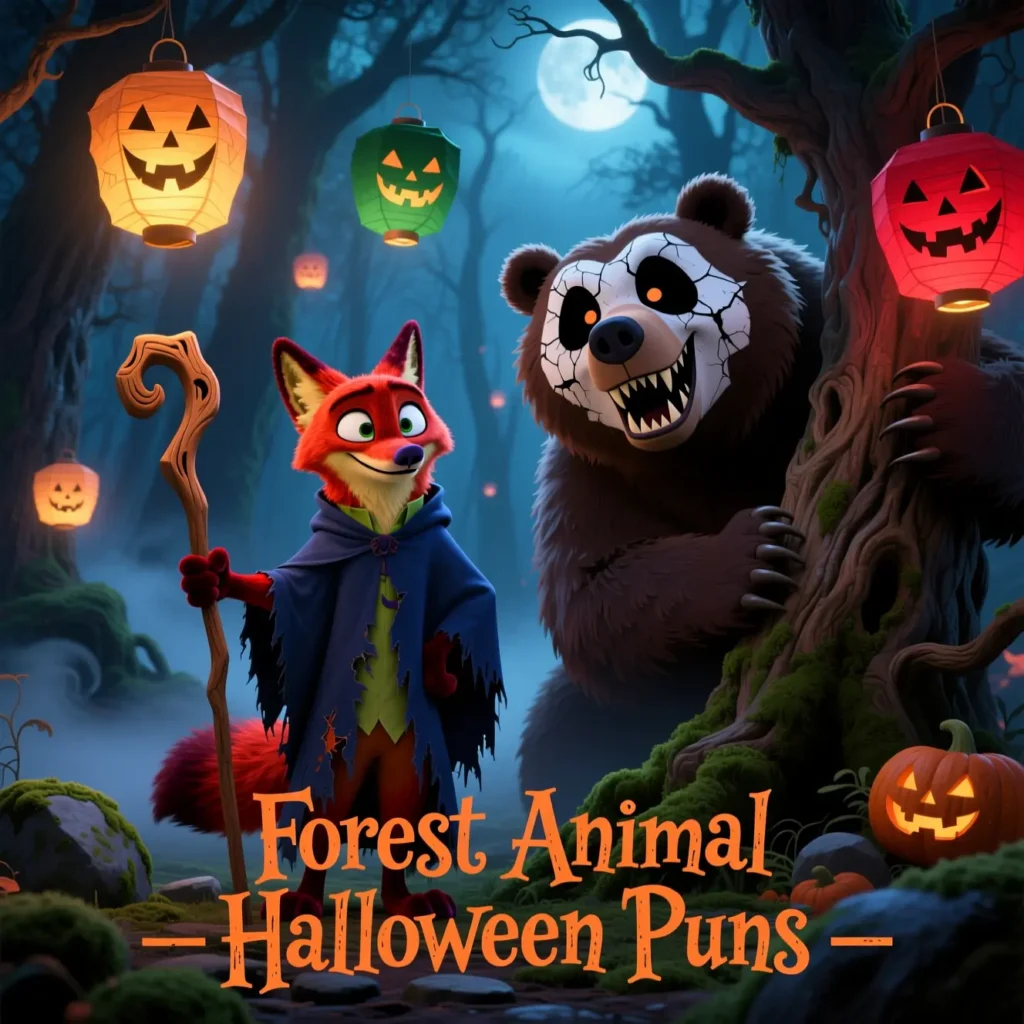 Fox, Bear & Forest Animal Puns