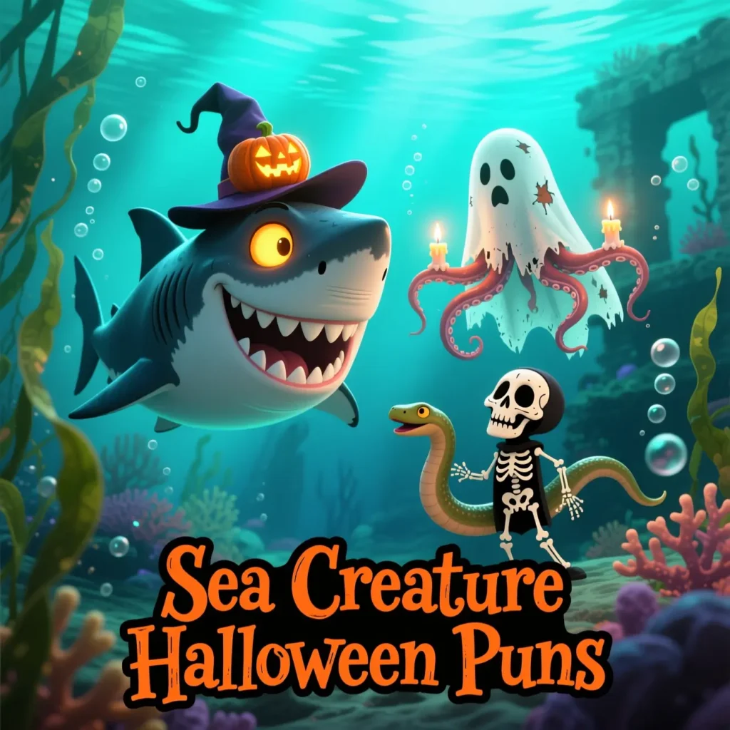 Sea Creature Halloween Puns