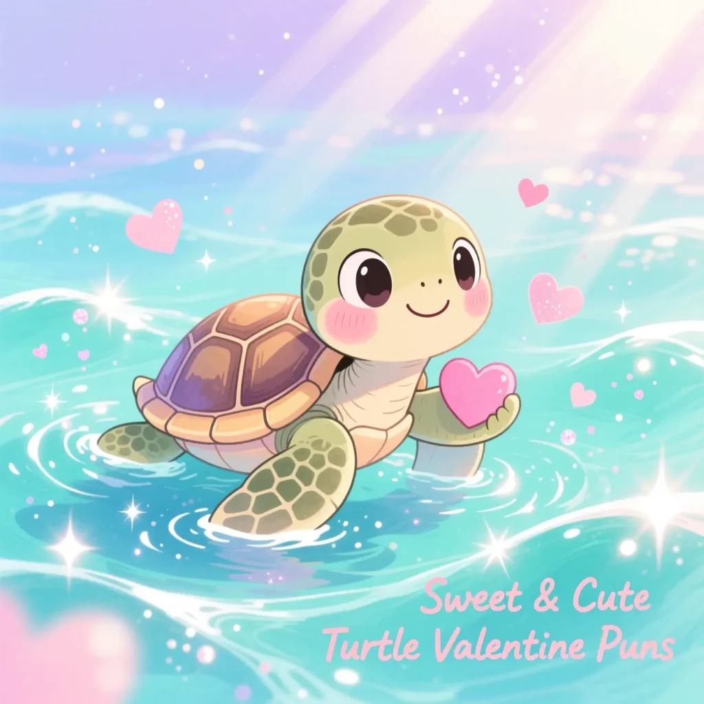 Sweet & Cute Turtle Valentine Puns