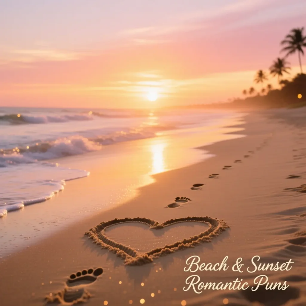 Beach & Sunset Romantic Puns