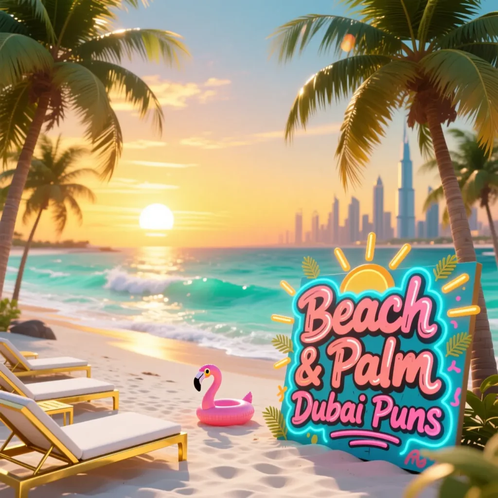 Beach & Palm Dubai Puns