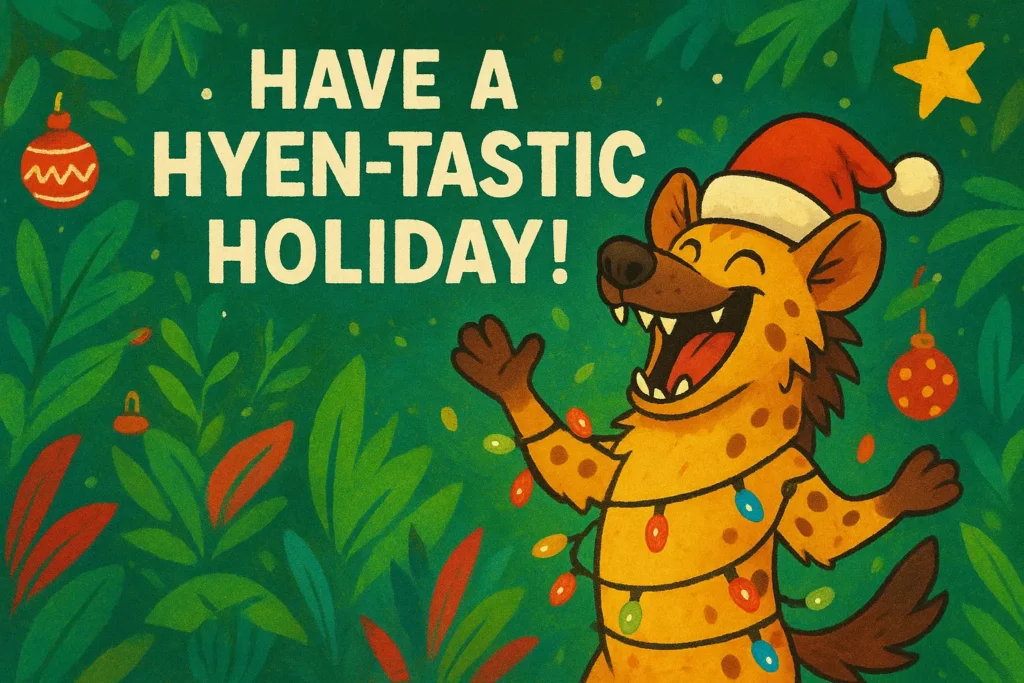 Holiday Hyena Puns