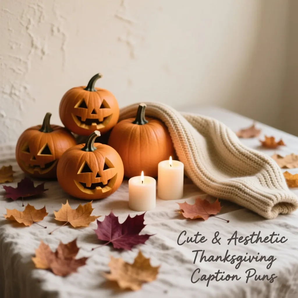 Cute & Aesthetic Thanksgiving Caption Puns