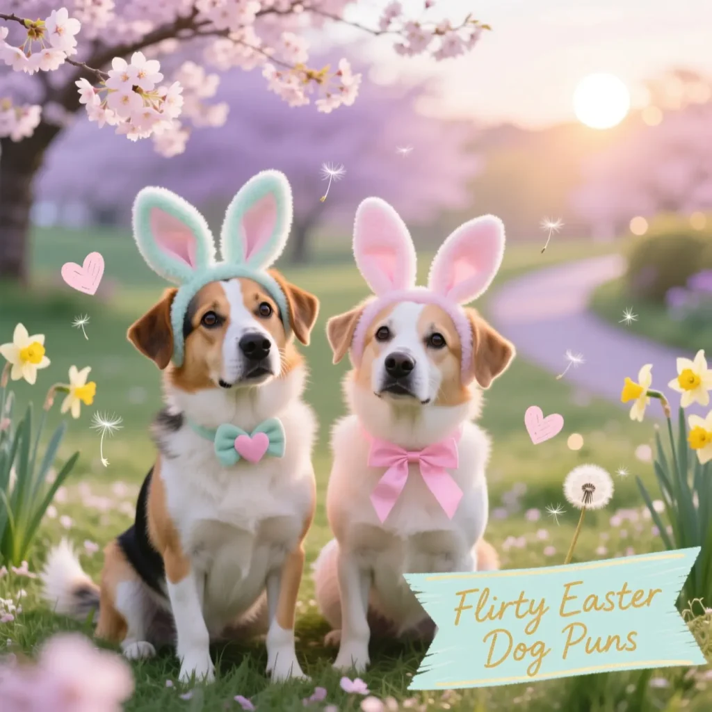 Flirty Easter Dog Puns