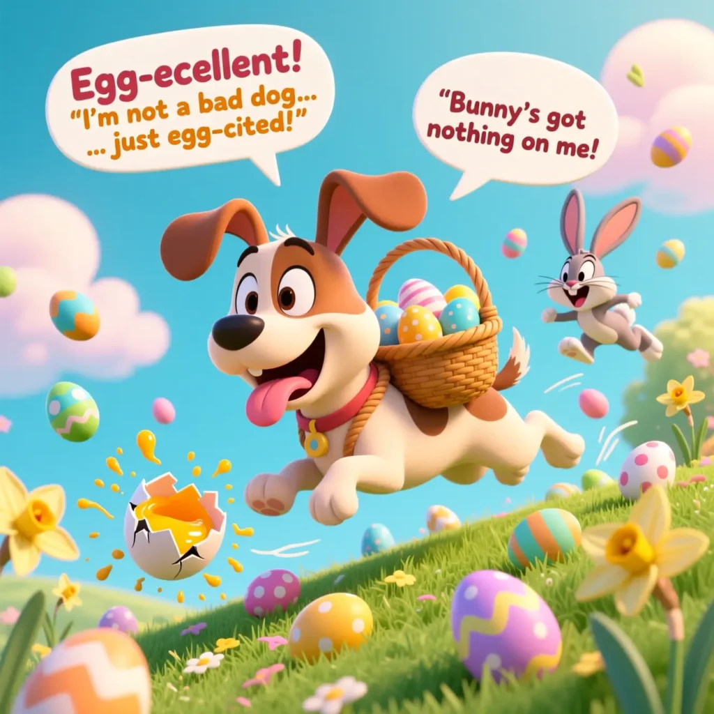  Funny Easter Dog Puns 