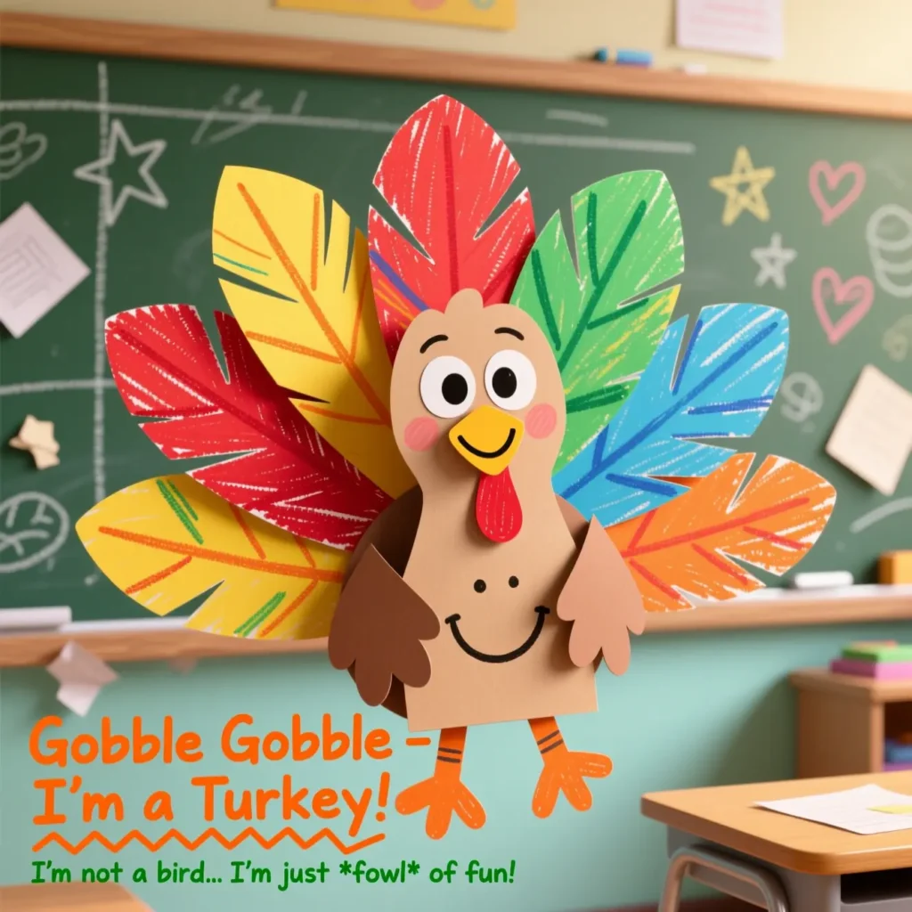 Kids’ Turkey Craft Puns