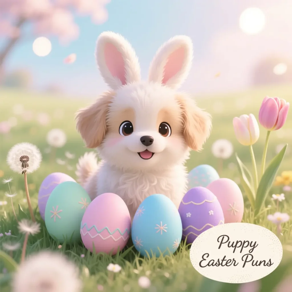 Puppy Easter Puns
