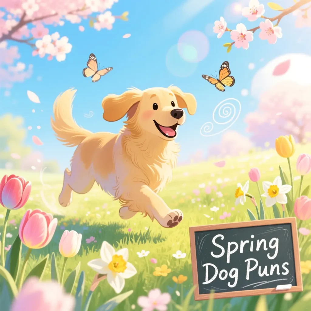 Spring Dog Puns