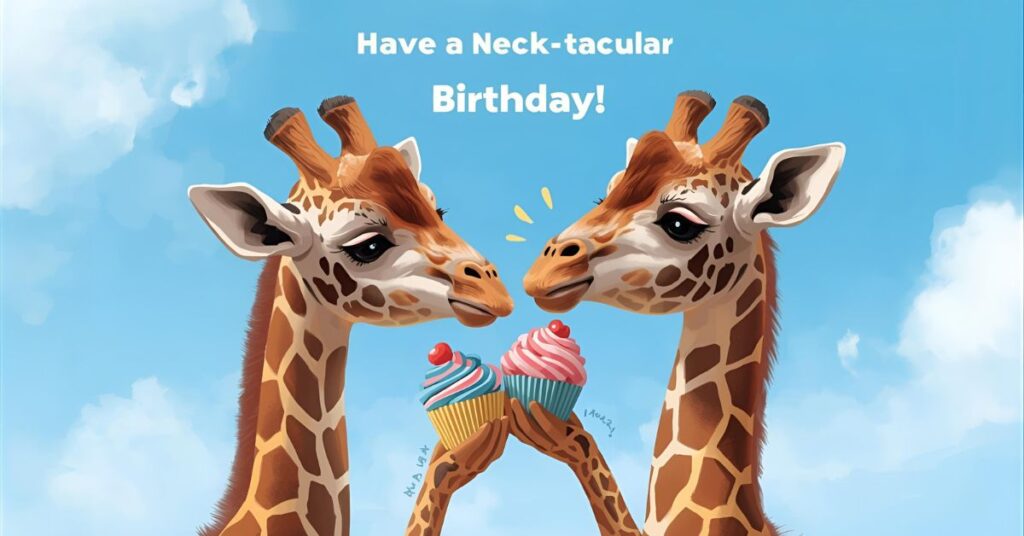 Cute Giraffe Birthday Puns