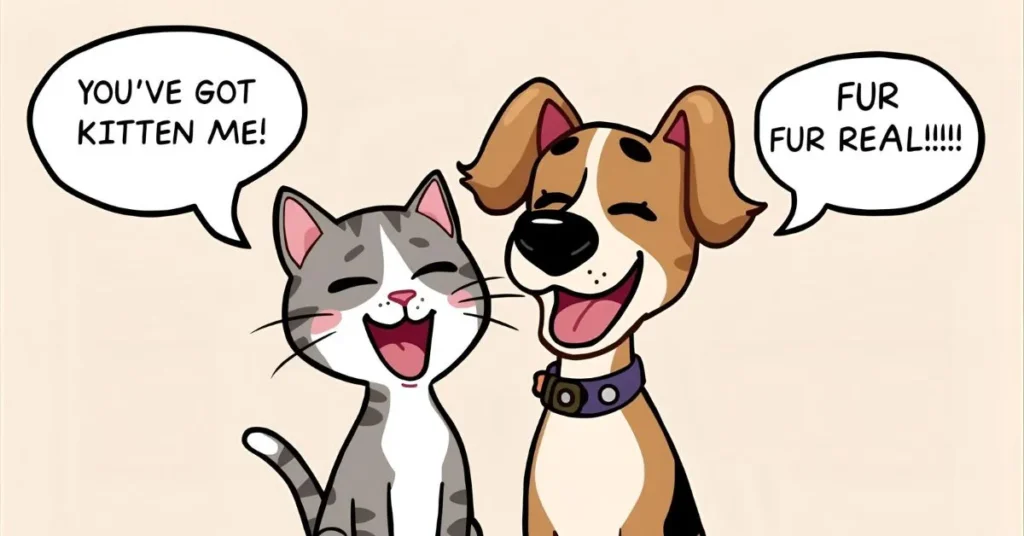 Funny Cat and Dog Puns