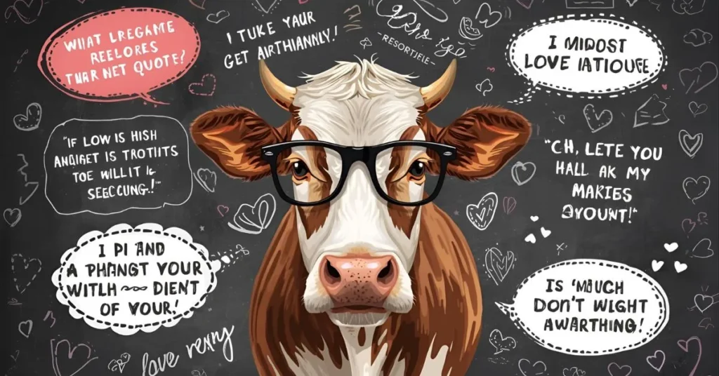 Clever Cow Love Puns