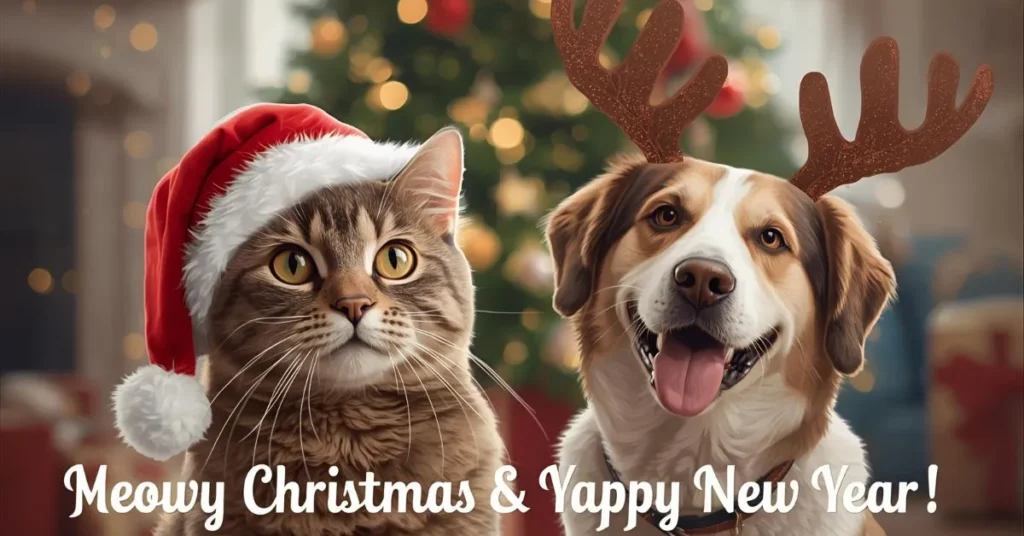 Holiday Cat & Dog Puns 