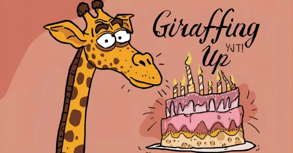 Romantic Giraffe Birthday Puns