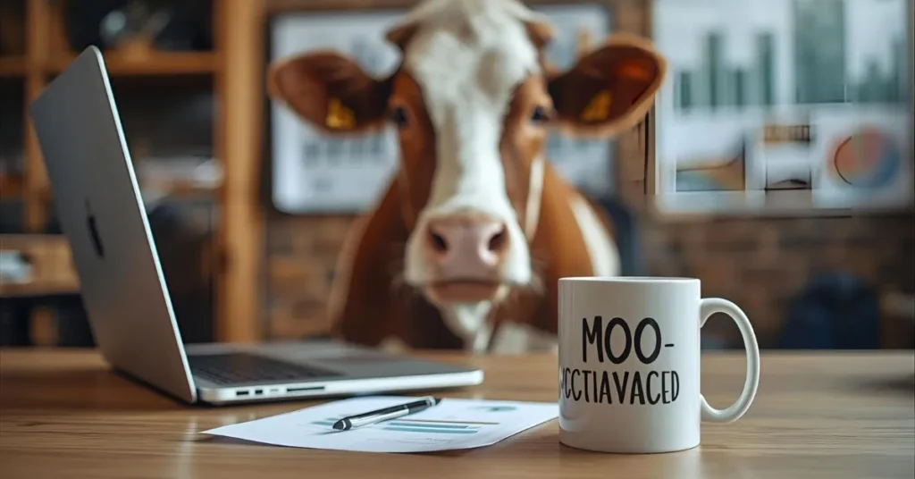 Work & Motivation Cow Puns