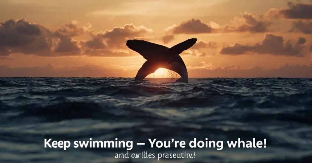 Motivational Whale Puns 