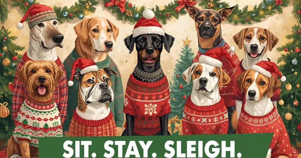  Random Holiday Dog Puns