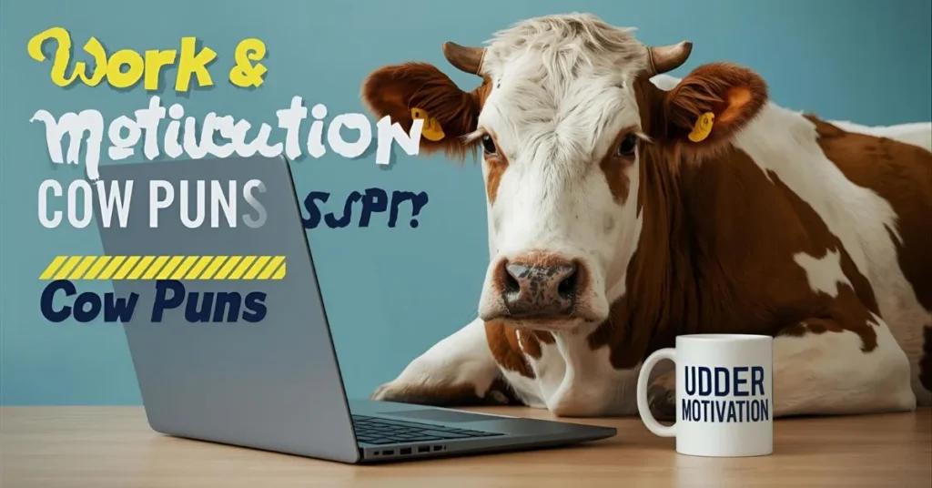 Work & Motivation Cow Puns
