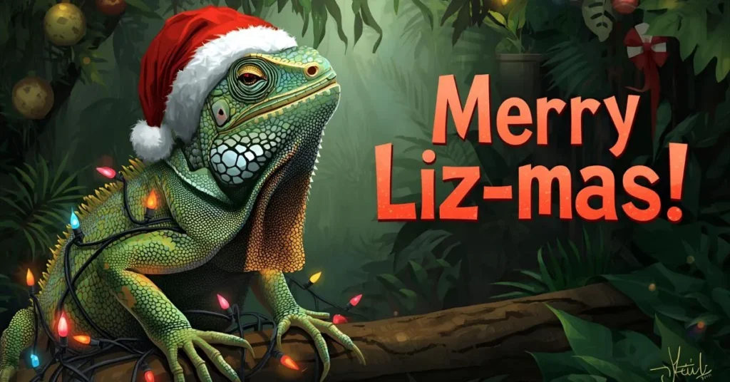 Seasonal Iguana Puns