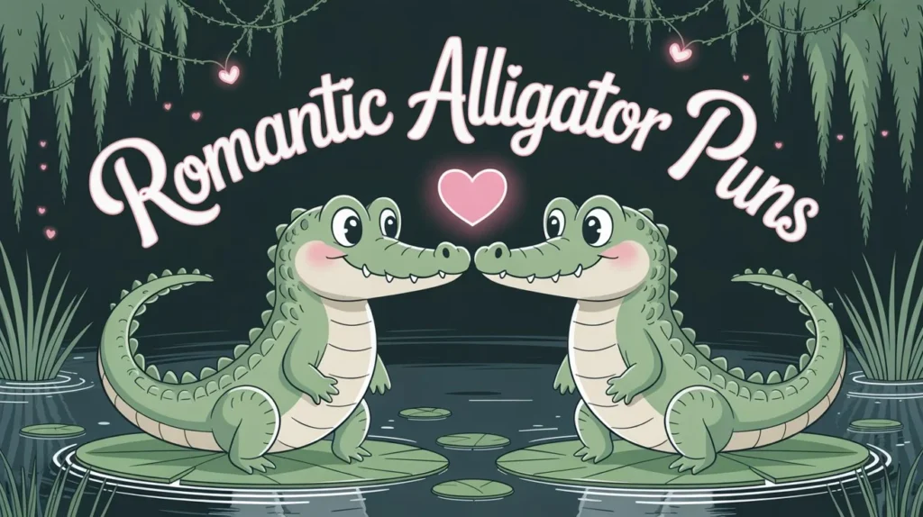  Romantic Alligator Puns 