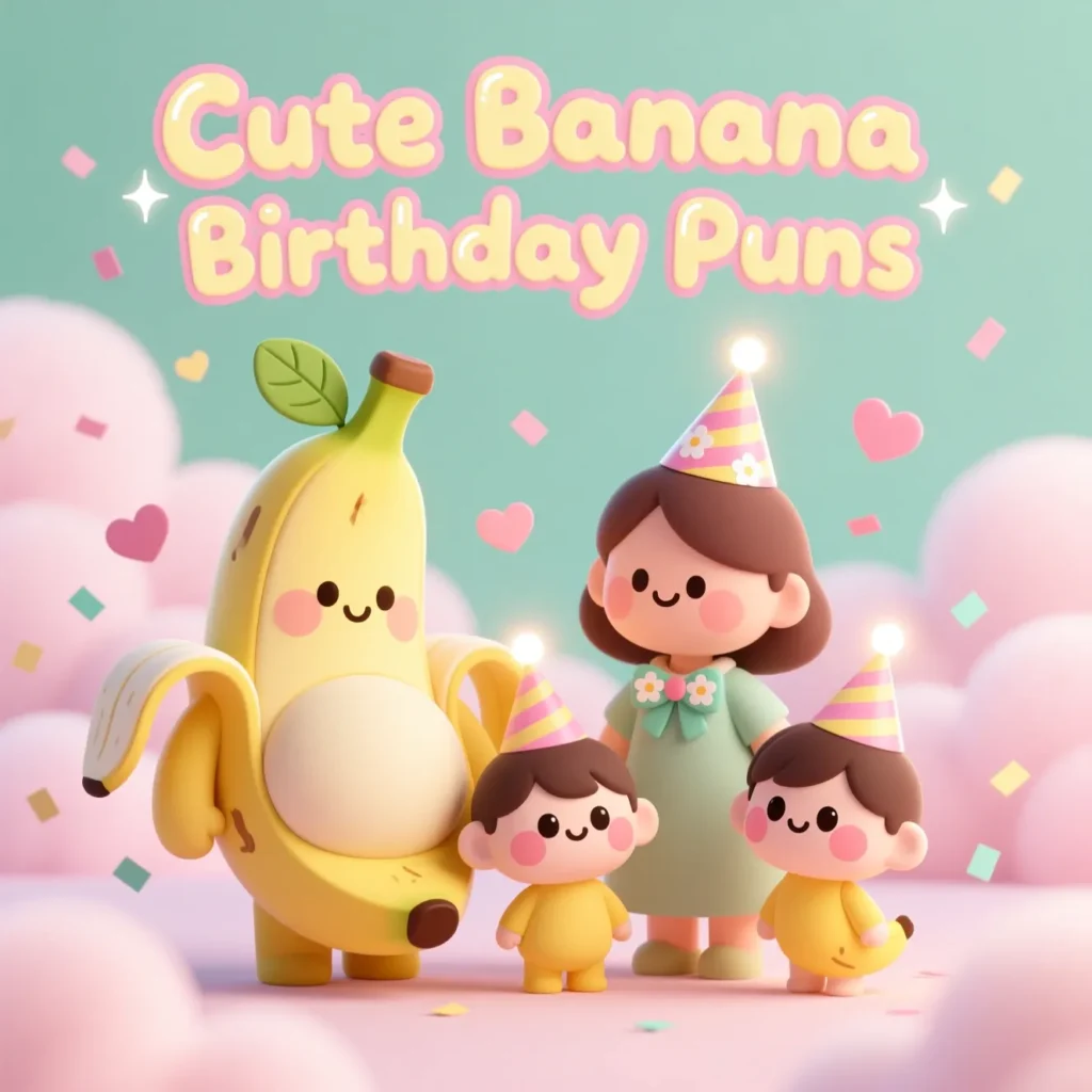 Cute Banana Birthday Puns