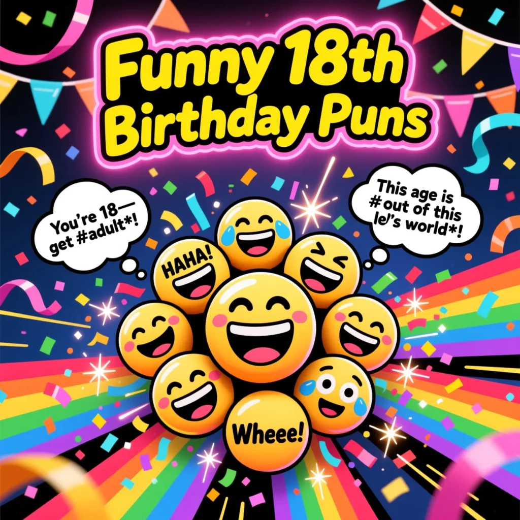 Funny 18th Birthday Puns