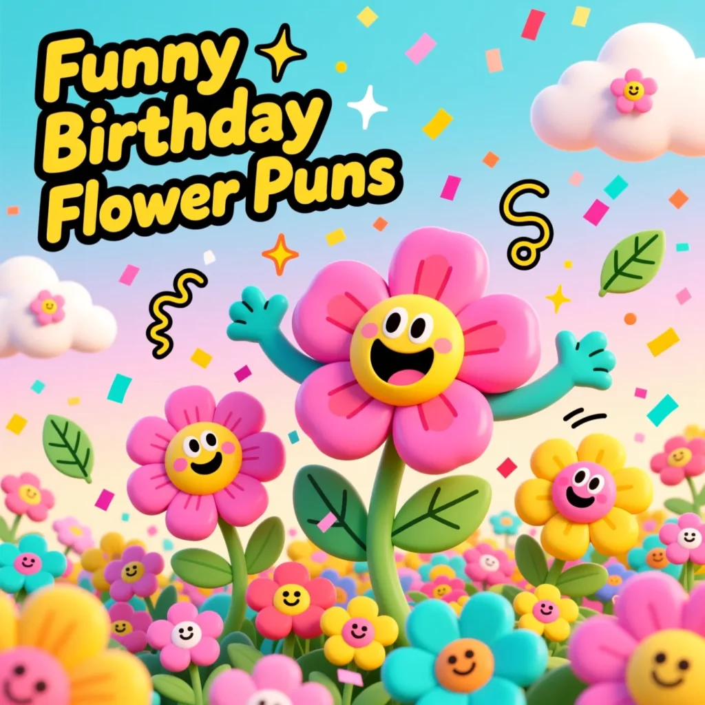 Funny Birthday Flower Puns