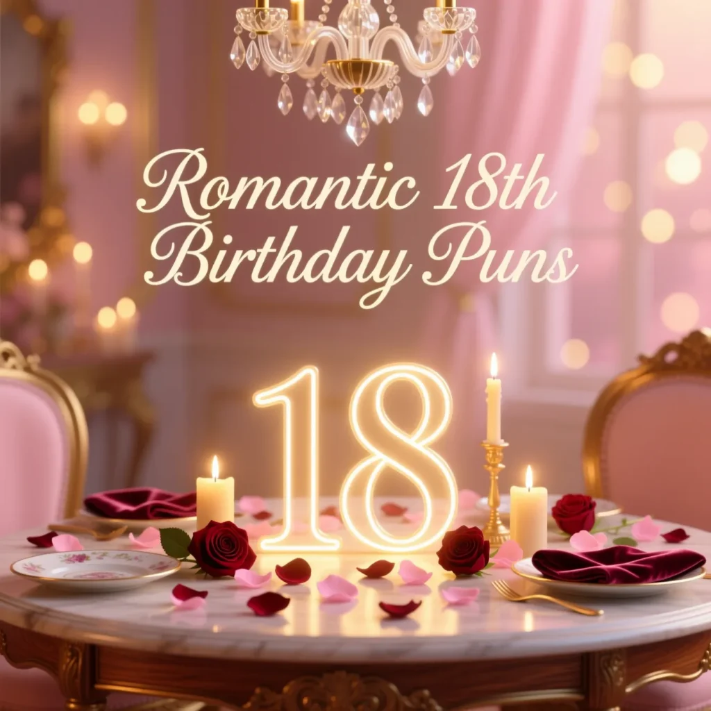 Romantic 18th Birthday Puns