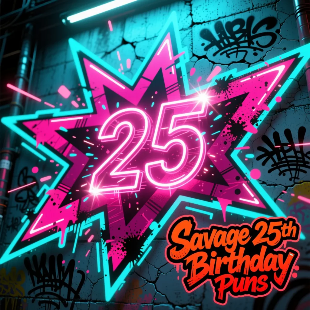 Sarcastic 25th Birthday Puns